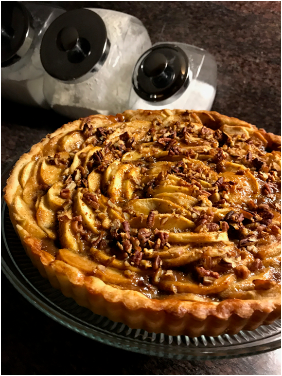 Salted Caramel Apple Tart